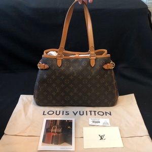 Like New Louis Vuitton Monogram Batignolles Bag